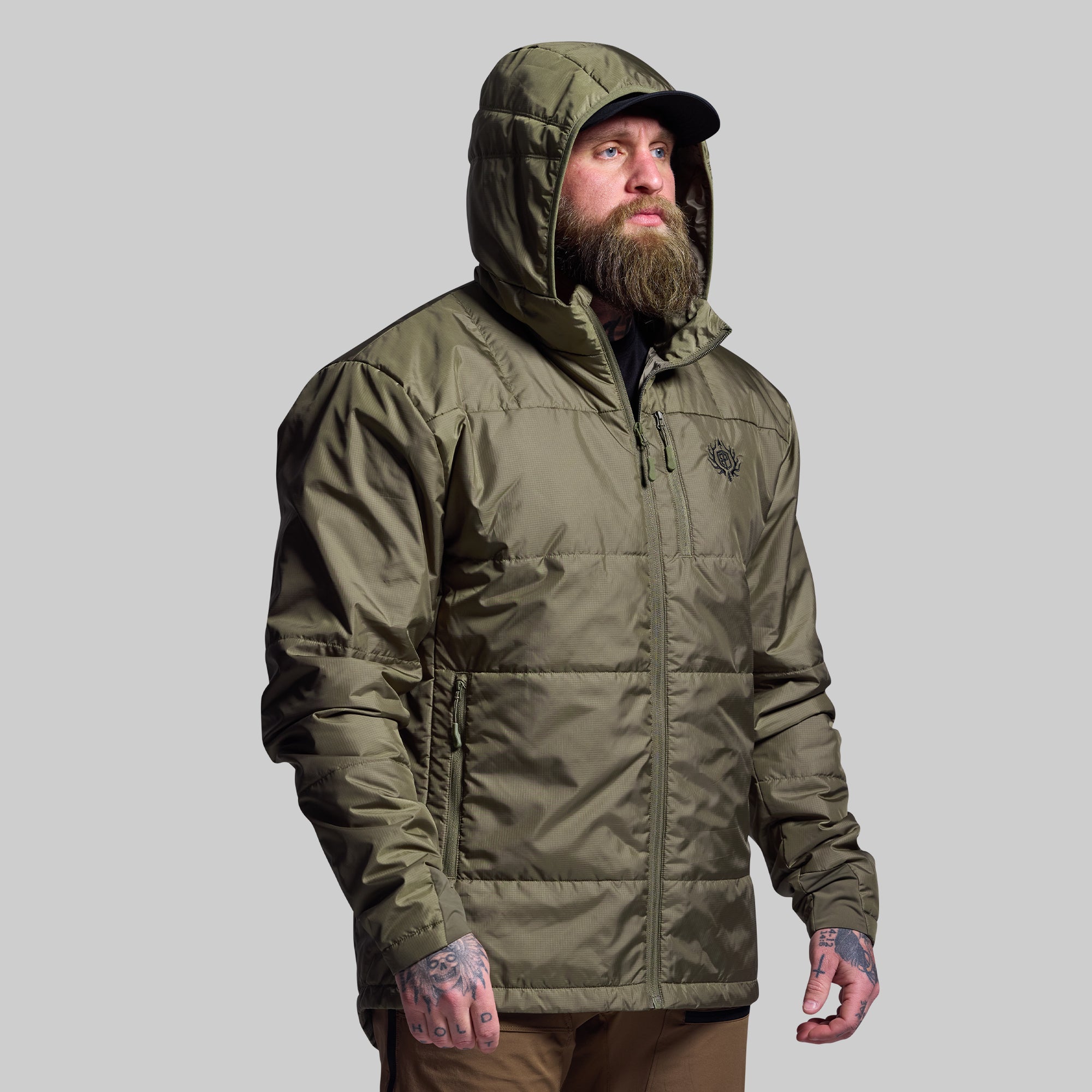 Men's Lightweight Tundra Jacket 2.0 - Waterproof Windproof Outdoor Jacket for Hiking & Camping (OD Green) - Perfect for Cold Weather Adventures & Daily Wear