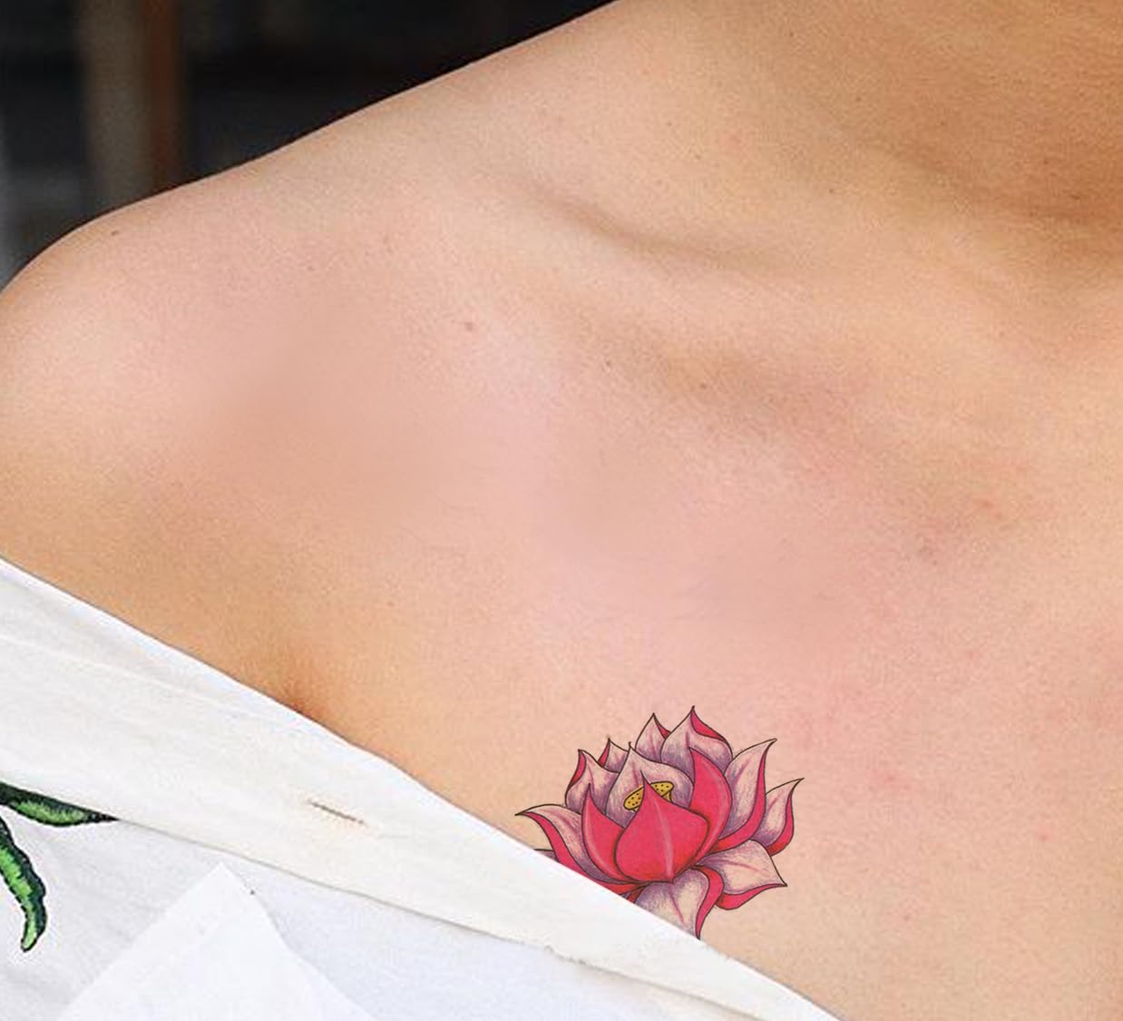 3D Temporary Tattoo Stickers for Men & Women - Waterproof Fake Tattoos with Flowers, Butterflies, Stars & Angel Designs (21x15cm) - Perfect for Parties, Halloween, Cosplay & Honeymoon