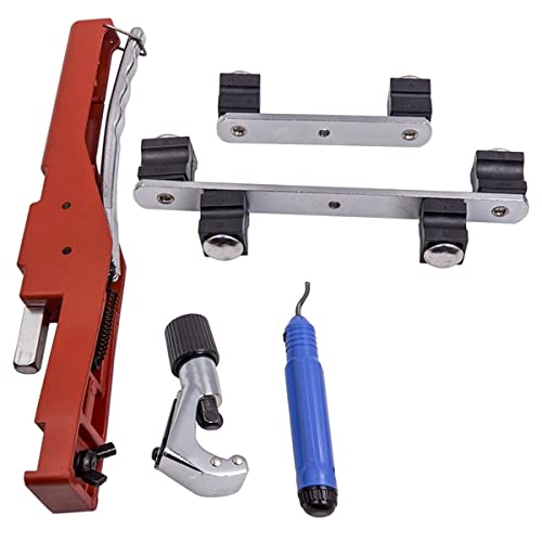 HVAC Pipe Bender Kit - Professional Ratchet Tube Bending Tool with Cutter for Refrigeration & Plumbing (Perfect for HVAC Technicians & DIY Home Repairs)