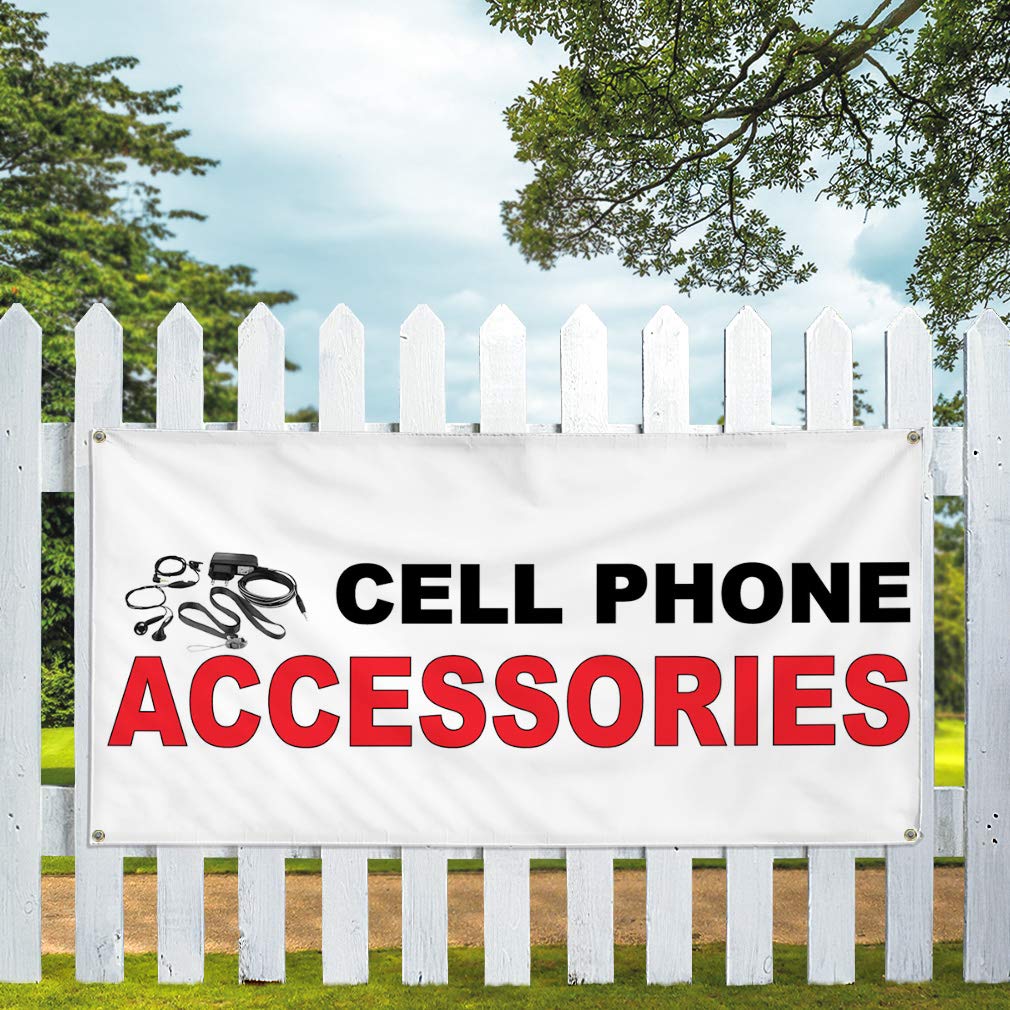 Vinyl Banner - Multiple Sizes (60x144 Inches) | Weatherproof Outdoor Yard Signs with 10 Grommets | Black & Red Industrial-Grade Material | Perfect for Retail Stores, Events, and Business Advertising