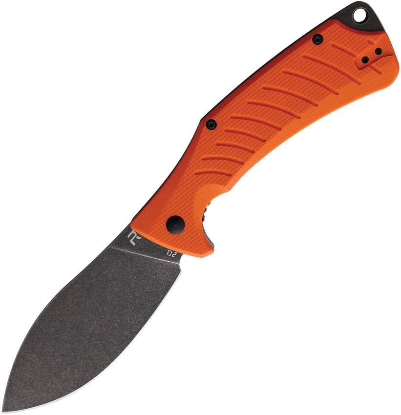 Revo Ness Orange Folding Knife - Compact Tactical Pocket Knife with Safety Lock - Perfect for Camping, Hiking & Everyday Carry (EDC)