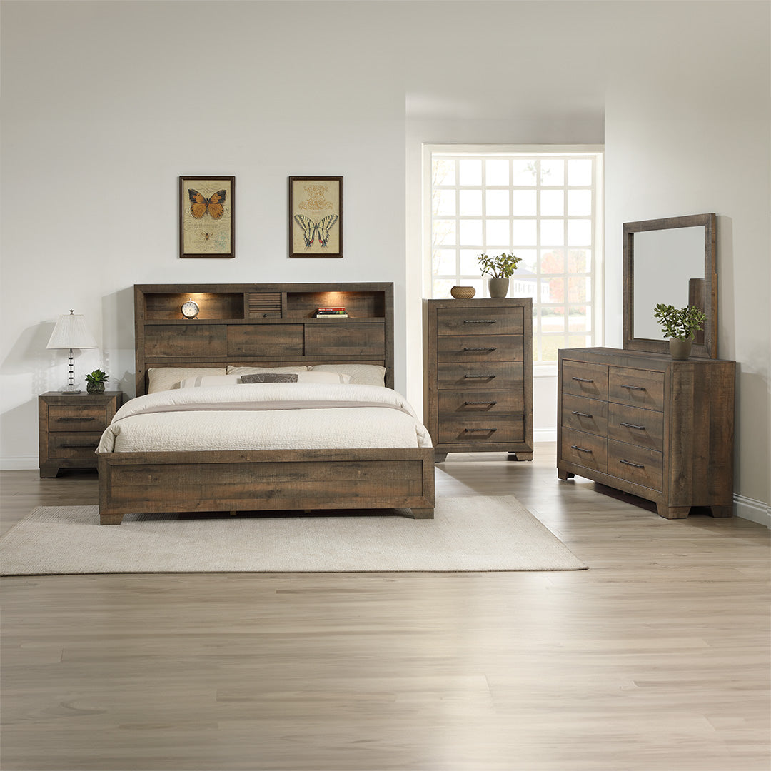Modern Bookcase Bed with Storage - Space-Saving Bed Frame with Bookshelves for Small Apartments, Dorms & Studio Living