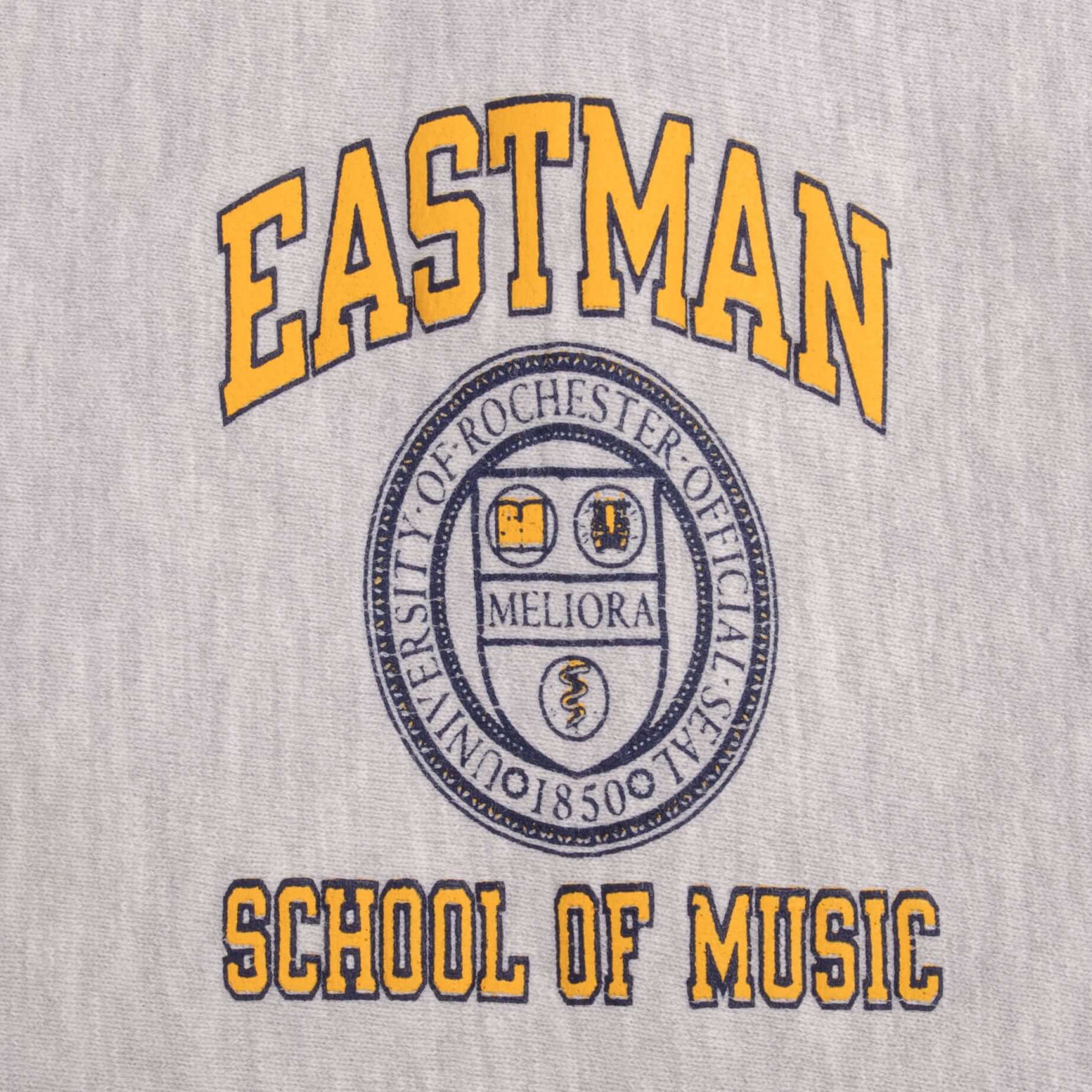 Vintage Champion Reverse Weave Eastman School of Music Sweatshirt 1990s Large - Retro College Style for Men & Women - Perfect for Casual Wear, Street Fashion & Music Lovers