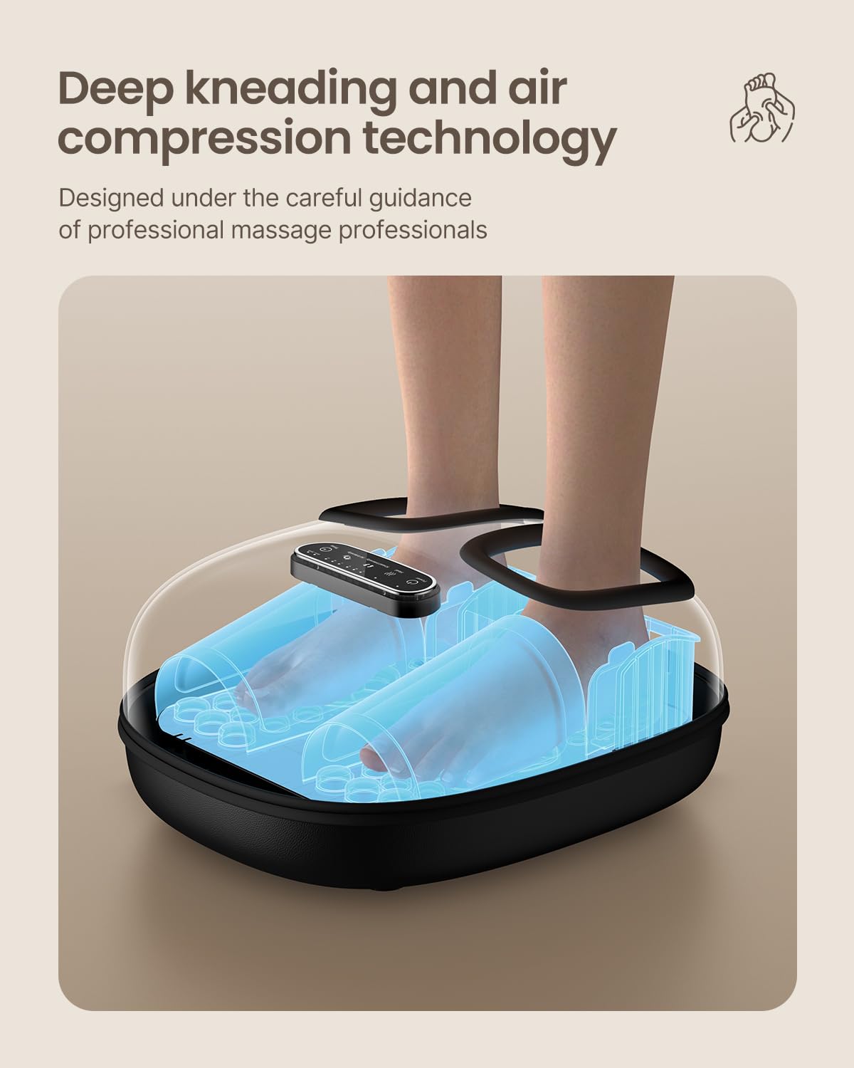 RENPHO Shiatsu Foot Massager with Heat - FSA HSA Approved, Remote Control for Plantar Fasciitis Relief, Perfect Gift for Women & Men (Fits Up to Size 11) - Ideal for Home Relaxation, Foot Pain Relief, and Stress Relief After Work