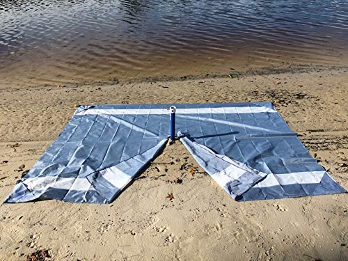Portable Beach Umbrella with Sand Anchor & Carry Bag - Heavy Duty Hook for Windproof Stability - Perfect for Beach, Pool, Picnics & Outdoor Adventures