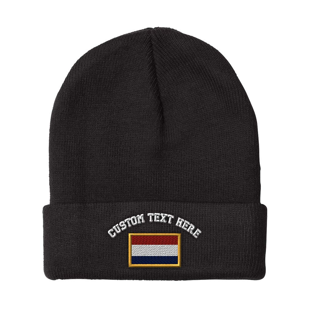 Speedy Pros Acrylic Skull Cap Beanie - Winter Hats for Men & Women with Netherlands Embroidery - Warm & Stylish for Outdoor Activities, Skiing, and Casual Wear