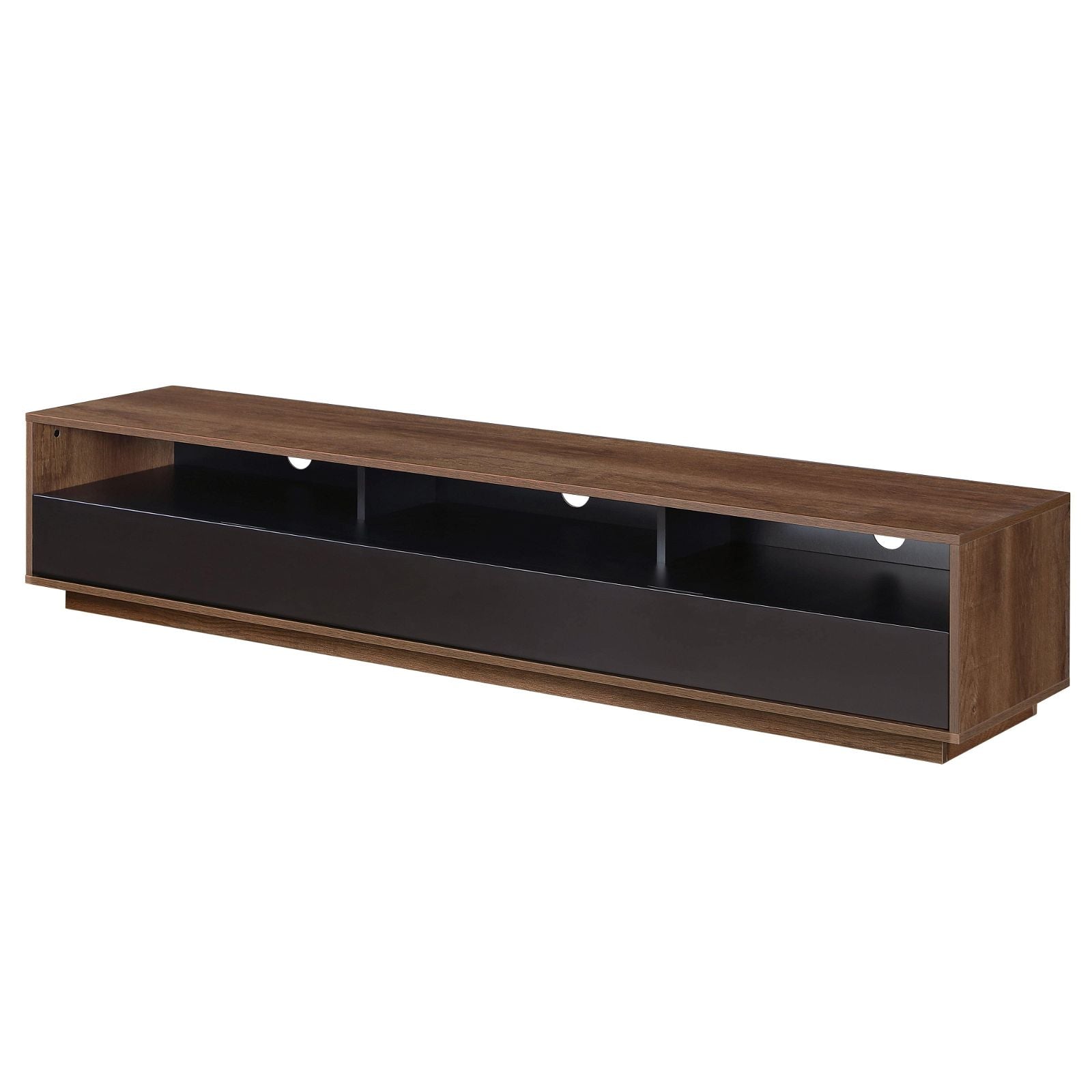 Tauris™ SUAVE1800 Dark Oak TV Stand Entertainment Center - Modern Media Console for Living Room, Home Theater & Gaming Setup