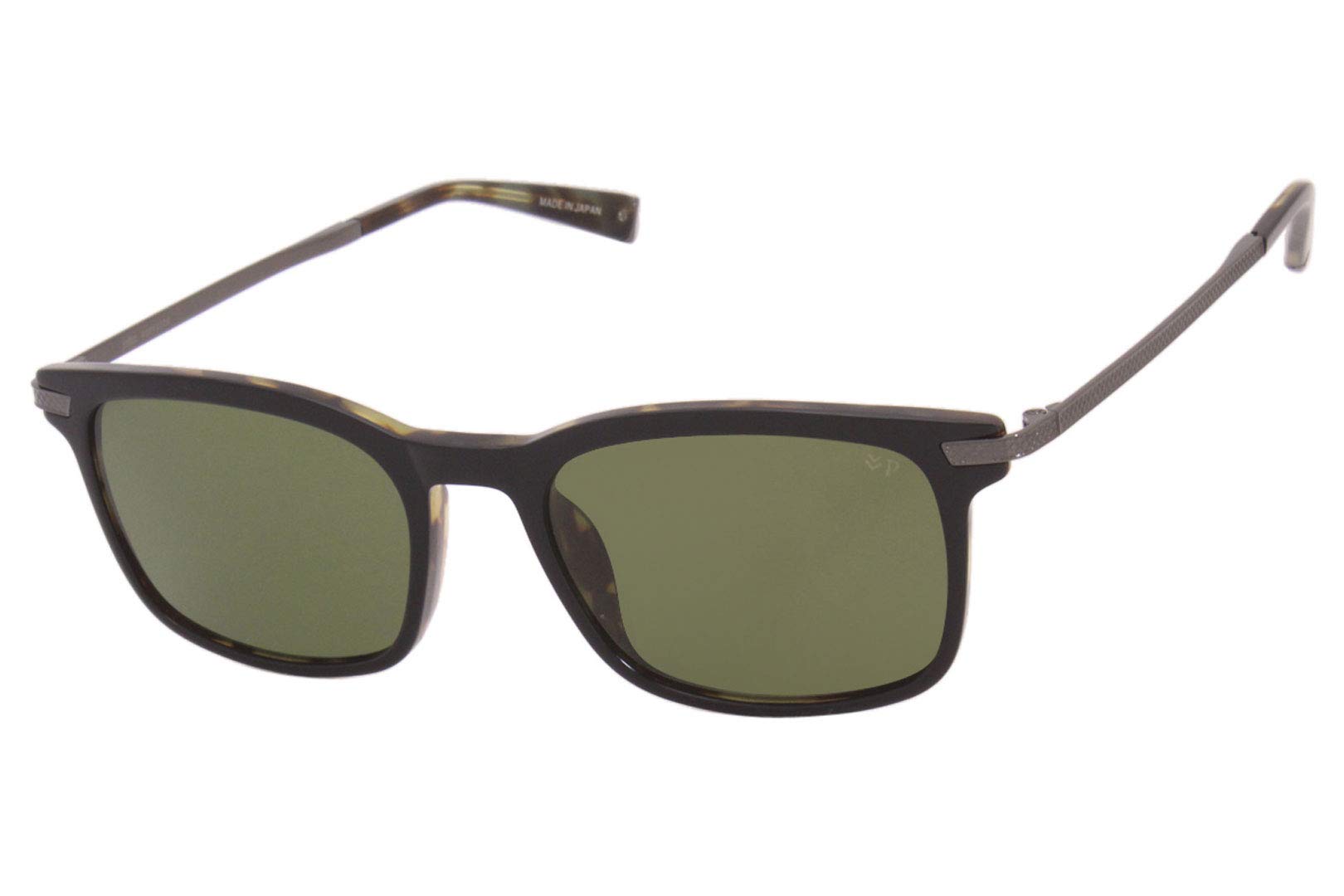 John Varvatos V539 Square Sunglasses for Men - UV Protection, Polarized Lenses, Stylish & Durable - Perfect for Driving, Outdoor Activities & Fashion Accessories