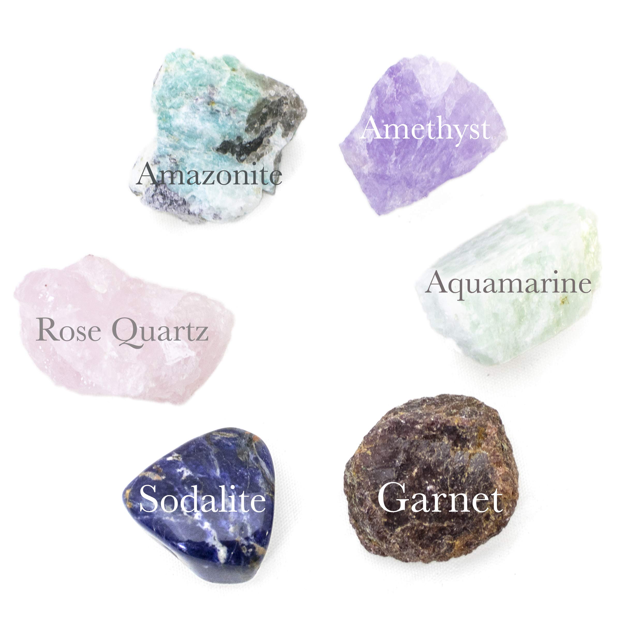 Premium Healing Crystals Set for Anxiety Relief & Stress Reduction - 6pc Natural Gemstone Bundle for Meditation, Positivity, Self-Worth & Emotional Balance (Raw & Tumbled Stones) - Perfect for Home Meditation, Yoga Practice & Spiritual Healing