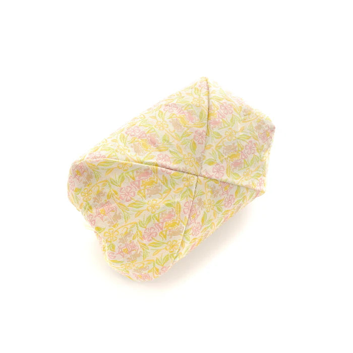 Nishijin Woven Small Pouch - Mouse/White Clay Design | Handmade in Kyoto Japan | Cosmetic & Makeup Bag | Japanese Gamaguchi Style | Travel Toiletry Organizer | Stationery Pouch | Bag Organizer | Perfect for Daily Use, Travel & Gift Giving
