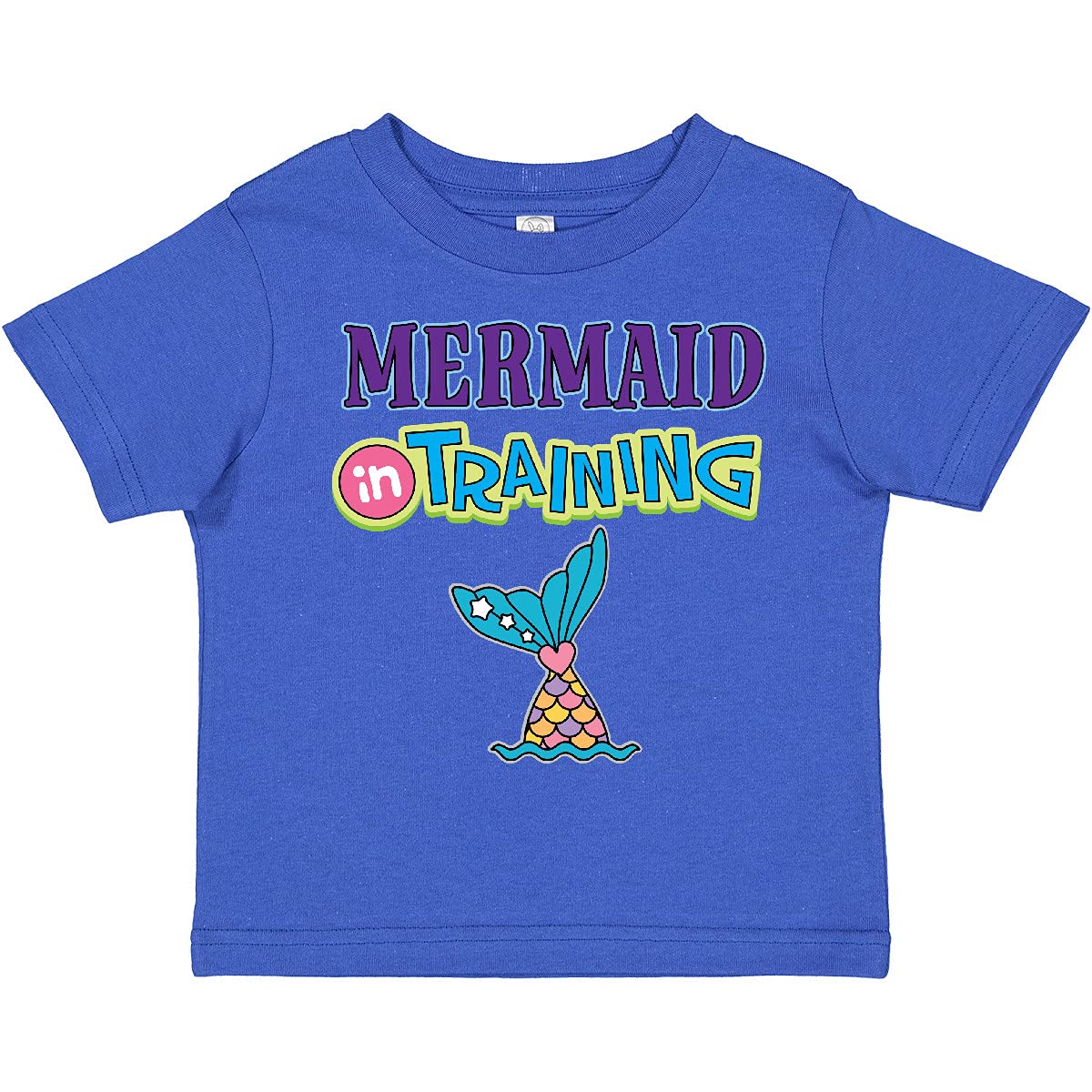 Inktastic Mermaid in Training Girls Toddler T-Shirt - Cute Mermaid Graphic Tee for Toddler Girls - Perfect for Beach Day, Pool Party & Summer Outfits