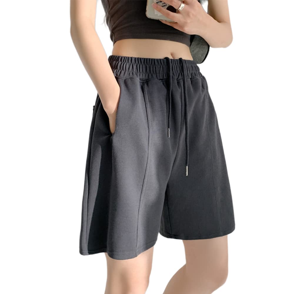 Trendy Women's High Waist Baggy Shorts - Y2K Harajuku Style Loose Fit Wide Leg Lounge Pants for Summer | Casual Wear, Street Fashion, and Vacation Outfits