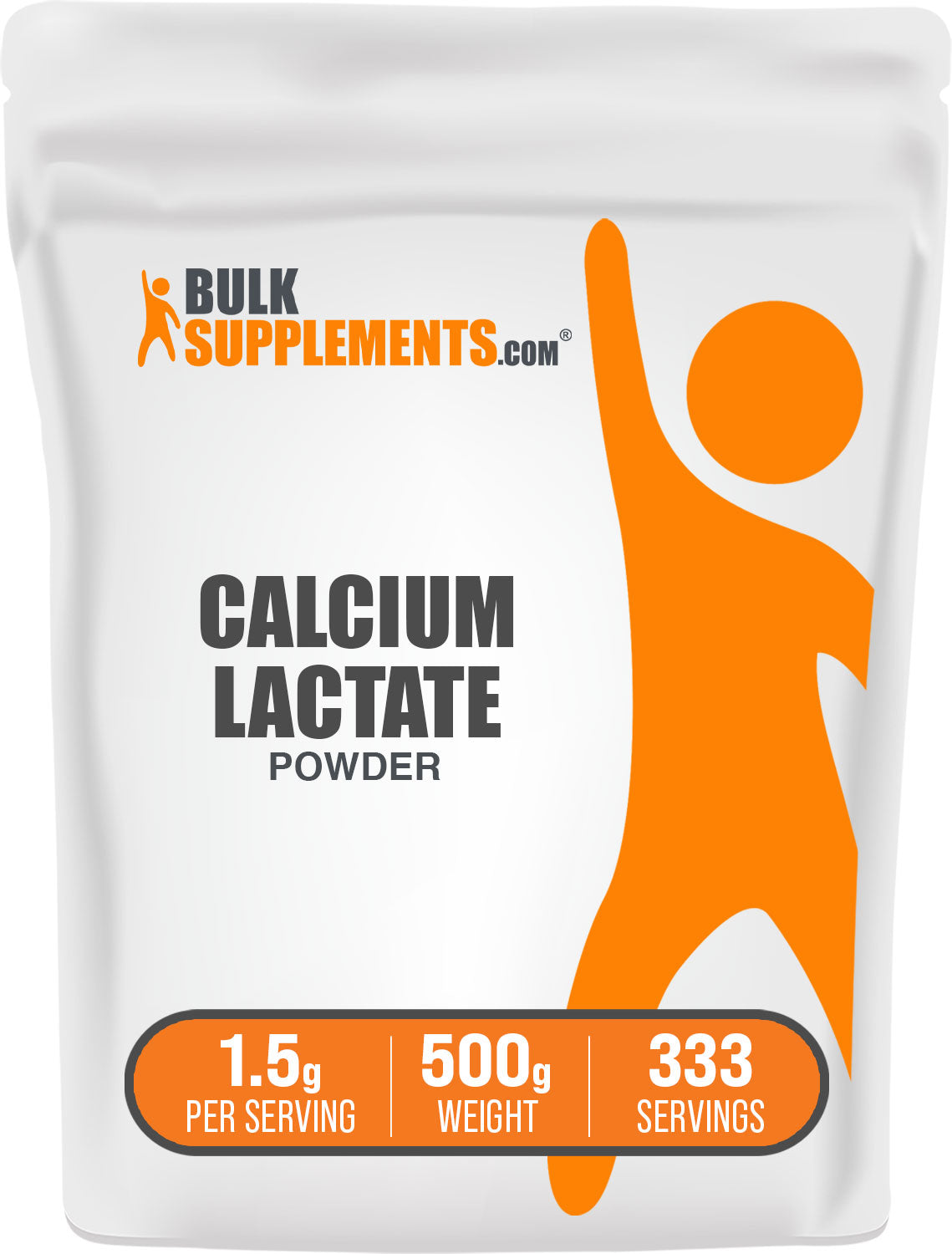 Premium Calcium Lactate Powder - High Purity Dietary Supplement for Bone Health & Muscle Function - Ideal for Baking, Cooking & Smoothies