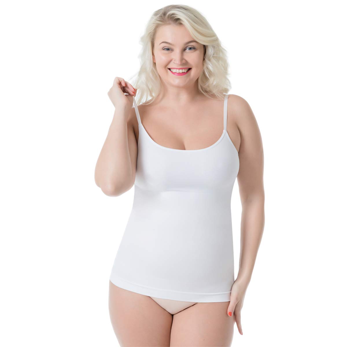 EUYZOU Women's Tummy Control Shapewear Tank Top - Seamless Slimming Bodysuit for Belly Fat & Waist Training | Perfect for Workout, Wedding, Daily Wear & Special Occasions