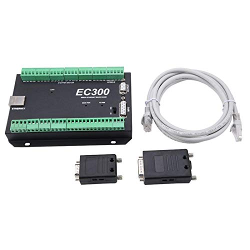 3-6 Axis 300kHz Ethernet CNC Mach3 Motion Controller Card - 24VDC EC300 CNC Motion Control Board for CNC Machines, Routers & Milling (5 Axis) - Perfect for Industrial Automation & DIY CNC Projects