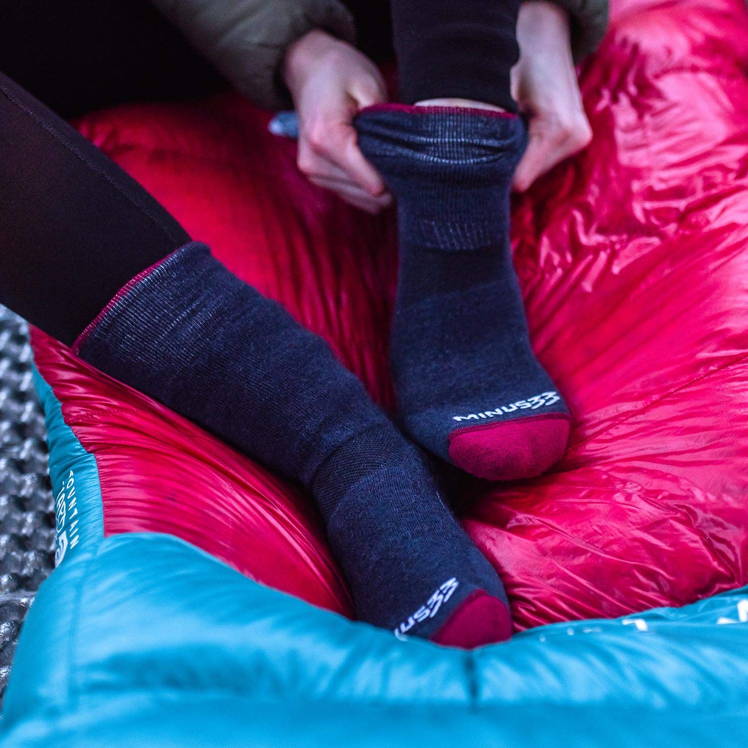 Premium USA Made Merino Wool Hiking Socks for Men & Women - Breathable & Moisture-Wicking Crew Socks - Ideal for Outdoor Adventures, Camping & Mountain Climbing