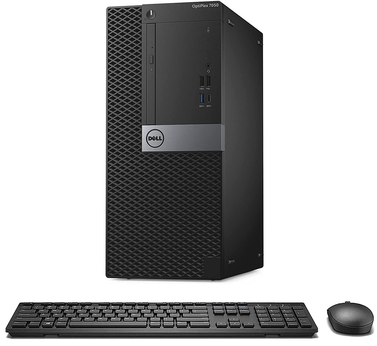 Refurbished Dell OptiPlex 7050 Mini Tower Desktop - Intel Core i7-7700 Processor (Up to 4.2GHz), 32GB DDR4 RAM, 512GB NVMe SSD + 2TB HDD, WiFi 6 (AX200), Bluetooth, Windows 10 Pro - Dual Monitor Support with Wireless Keyboard & Mouse - Perfect for Home Office, Business Workstations & Gaming Setups