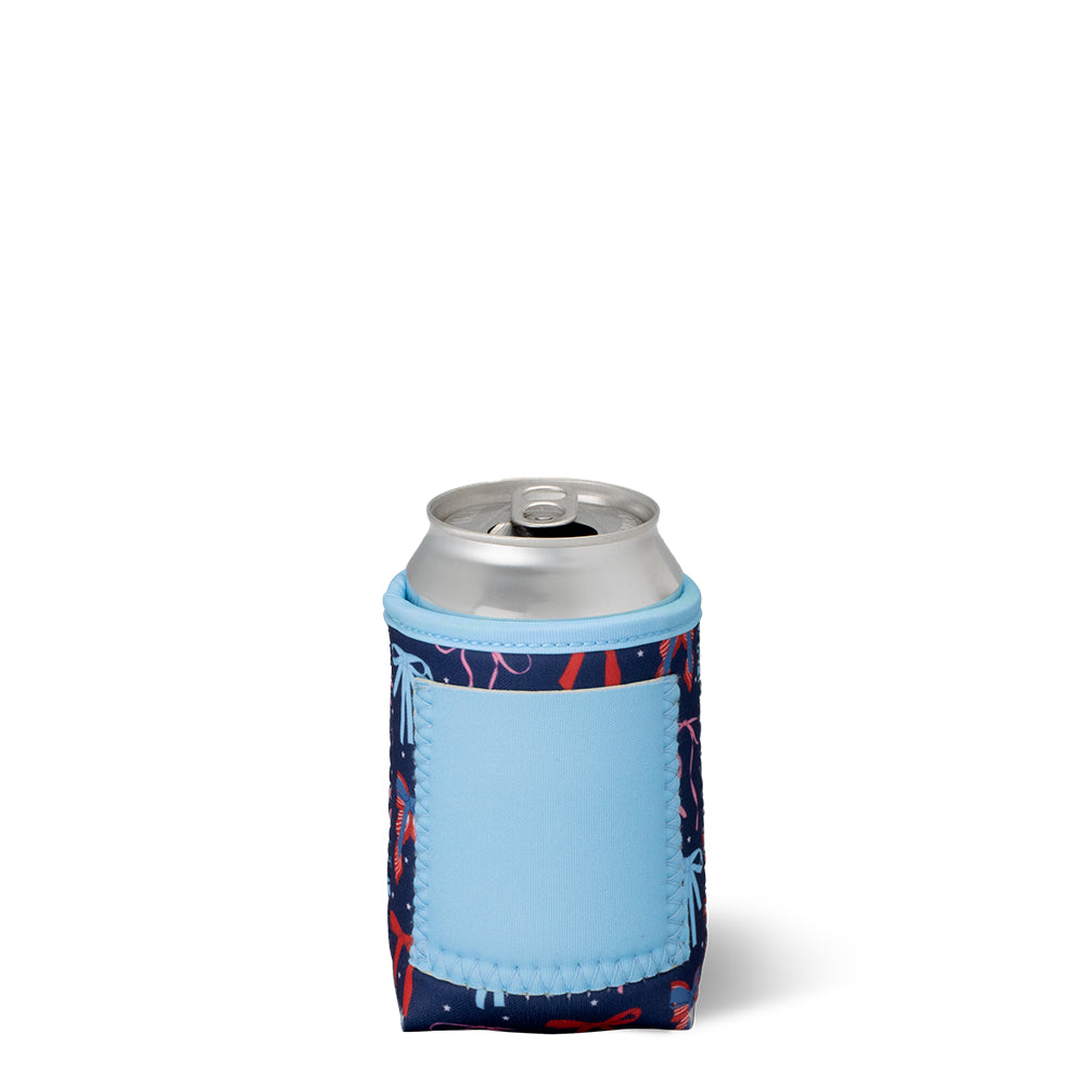 Miss Independence Can Coolie - Insulated Beer Can Holder for Women, Patriotic American Flag Design - Perfect for BBQs, Parties, and Outdoor Events