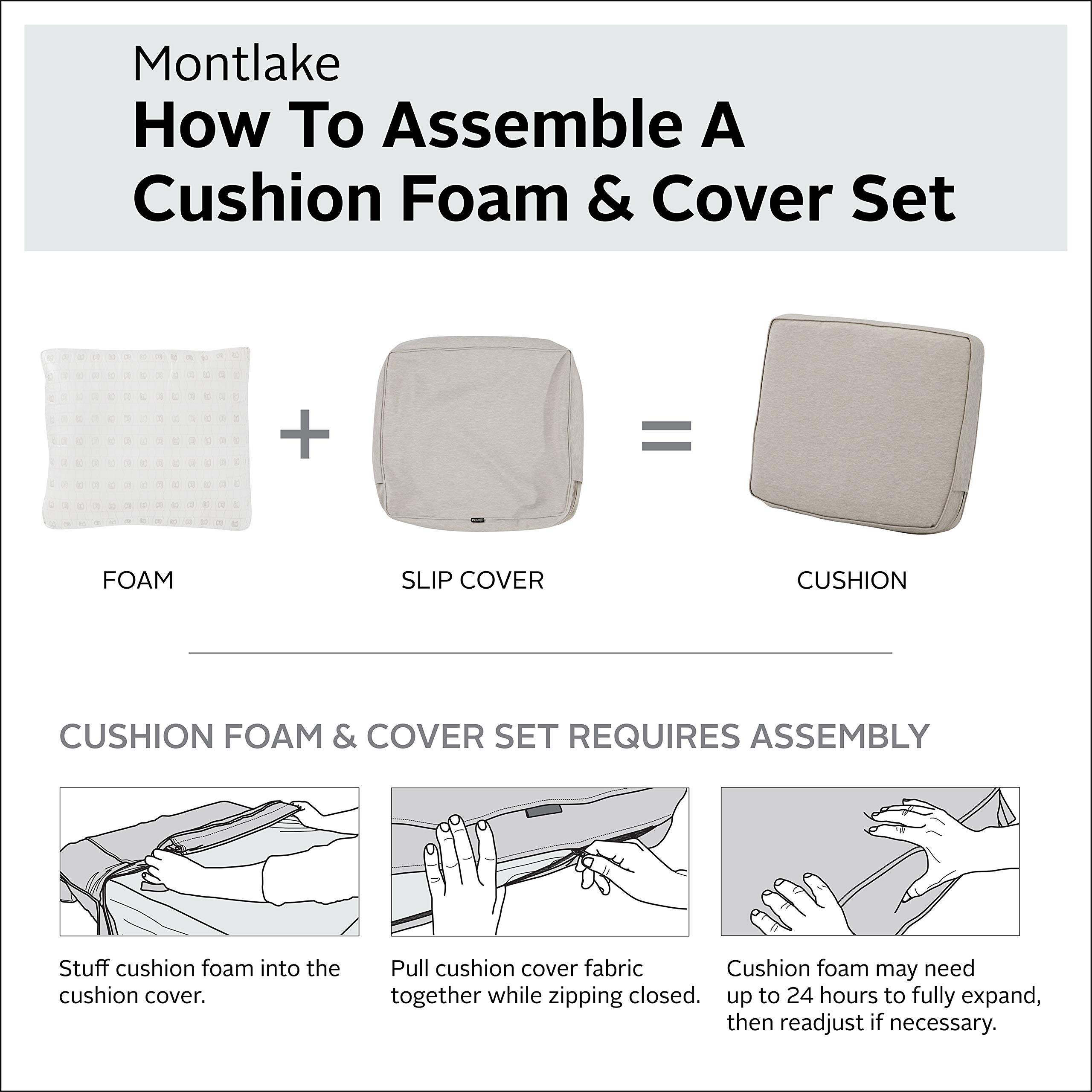 Montlake Water-Resistant Patio Cushion 21x22