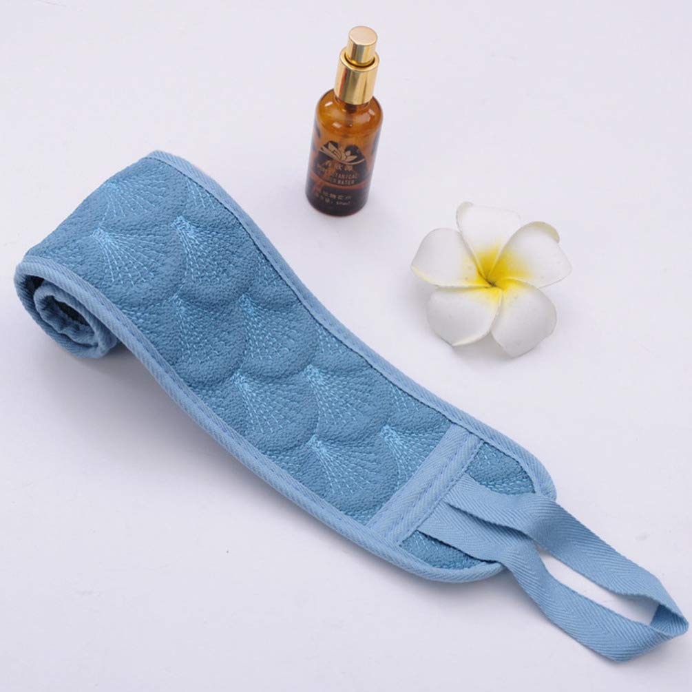 Minkissy 3-Piece Blue Exfoliating Gloves & Body Scrubber Set - Shower Towel Pouf & Scrubbing Mitts for Dead Skin Removal - Spa, Massage & Smooth Skin Care - Perfect for Home Use, Gifts & Self-Care Routine