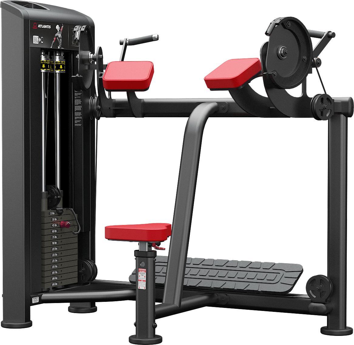 ATLANTIS Horizontal Biceps Isolator Machine - Professional Arm Workout Equipment for Gym & Home Use - Perfect for Strength Training & Muscle Building