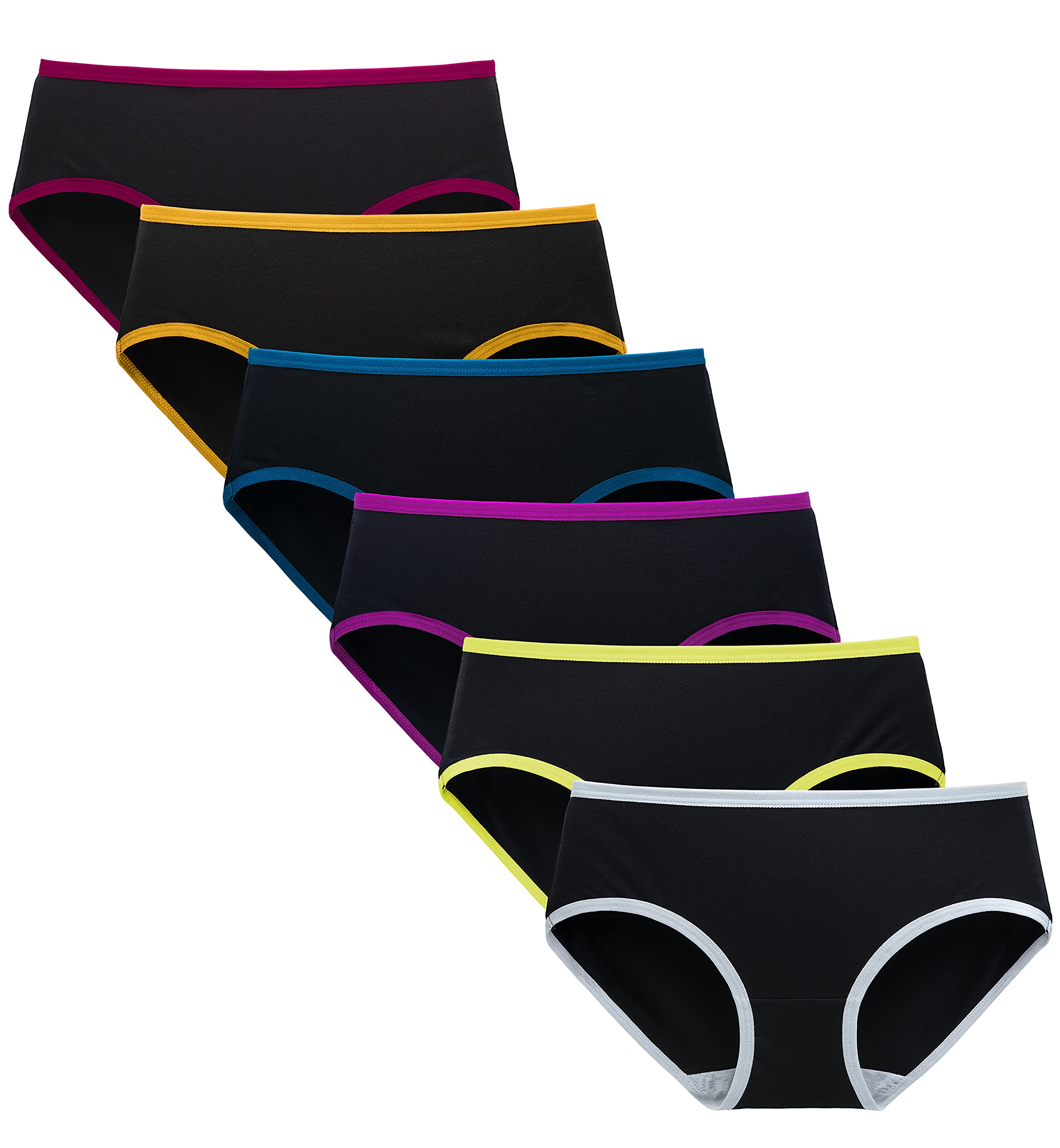 Women's Cotton Mid Rise Hipster Panties - Full Coverage Stretchy Underwear Pack (3/5 Pack) | Soft Breathable Comfortable Daily Wear | Perfect for Workout, Yoga & Everyday Use