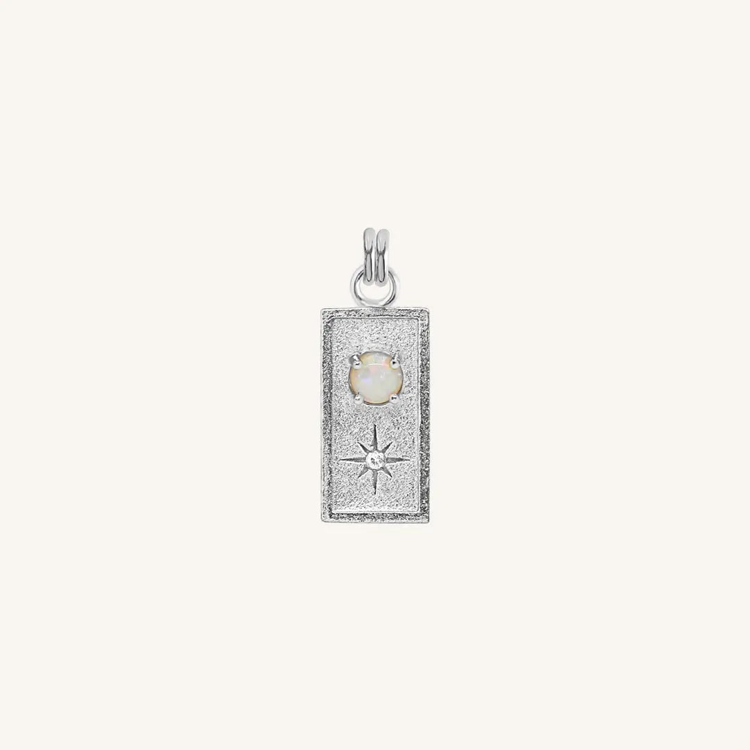 Exquisite Cradle Created Opal Charm Pendant - Elegant Jewelry for Necklaces & Bracelets - Perfect for Gifts, Weddings & Special Occasions