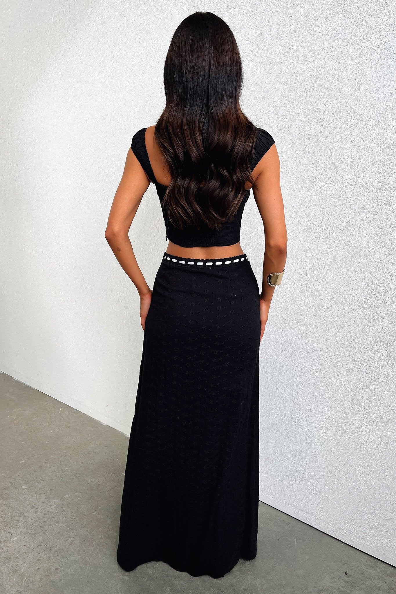 Flora Maxi Skirt for Women - Elegant Black Floral Print Long Skirt | Perfect for Summer, Beach, Boho Outfits & Casual Wear