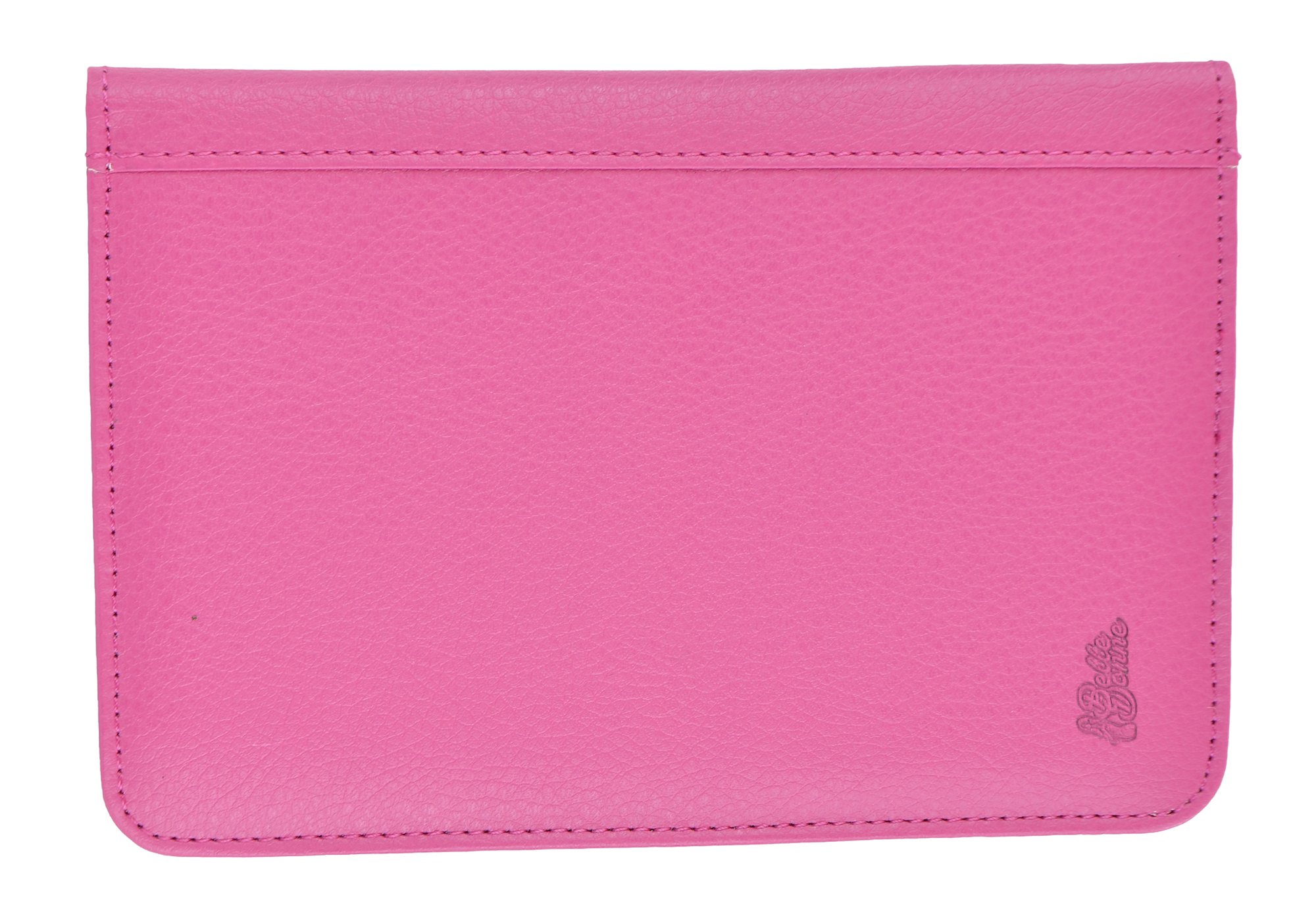 Belle Donne RFID Blocking Passport Holder Wallet - PU Leather Travel Document Cover for Women, Pink | Perfect for Air Travel, International Trips & Secure ID Storage