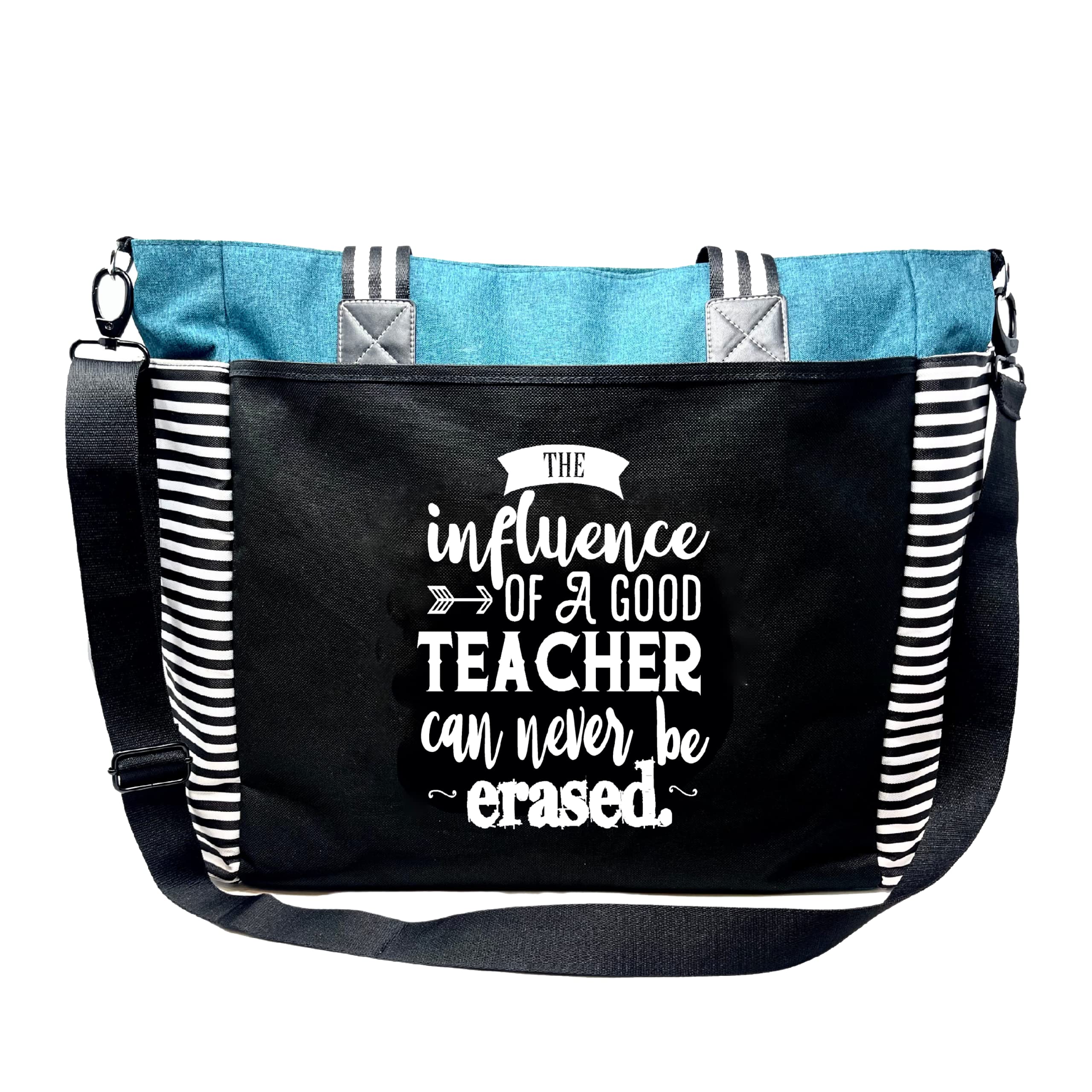 Brooke & Jess Designs Teacher Tote Bag - Stylish Work Handbag for Women Educators | Perfect Teacher Appreciation Gift, School Supplies Organizer & Everyday Work Bag for Teachers