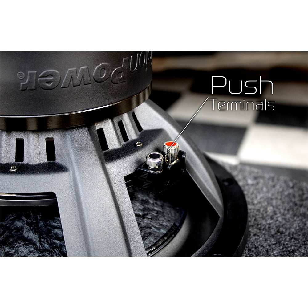 Precision Power AW 12D2 ATOM Series 12 Inch D2 Subwoofer - High Performance Car Audio Bass for Deep Sound in Trucks & SUVs