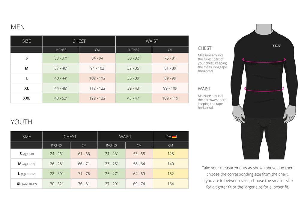 TCA Men's Thermal Long Sleeve Workout Shirt - Funnel Neck Running Top with Thumbholes for Cold Weather Training & Outdoor Activities