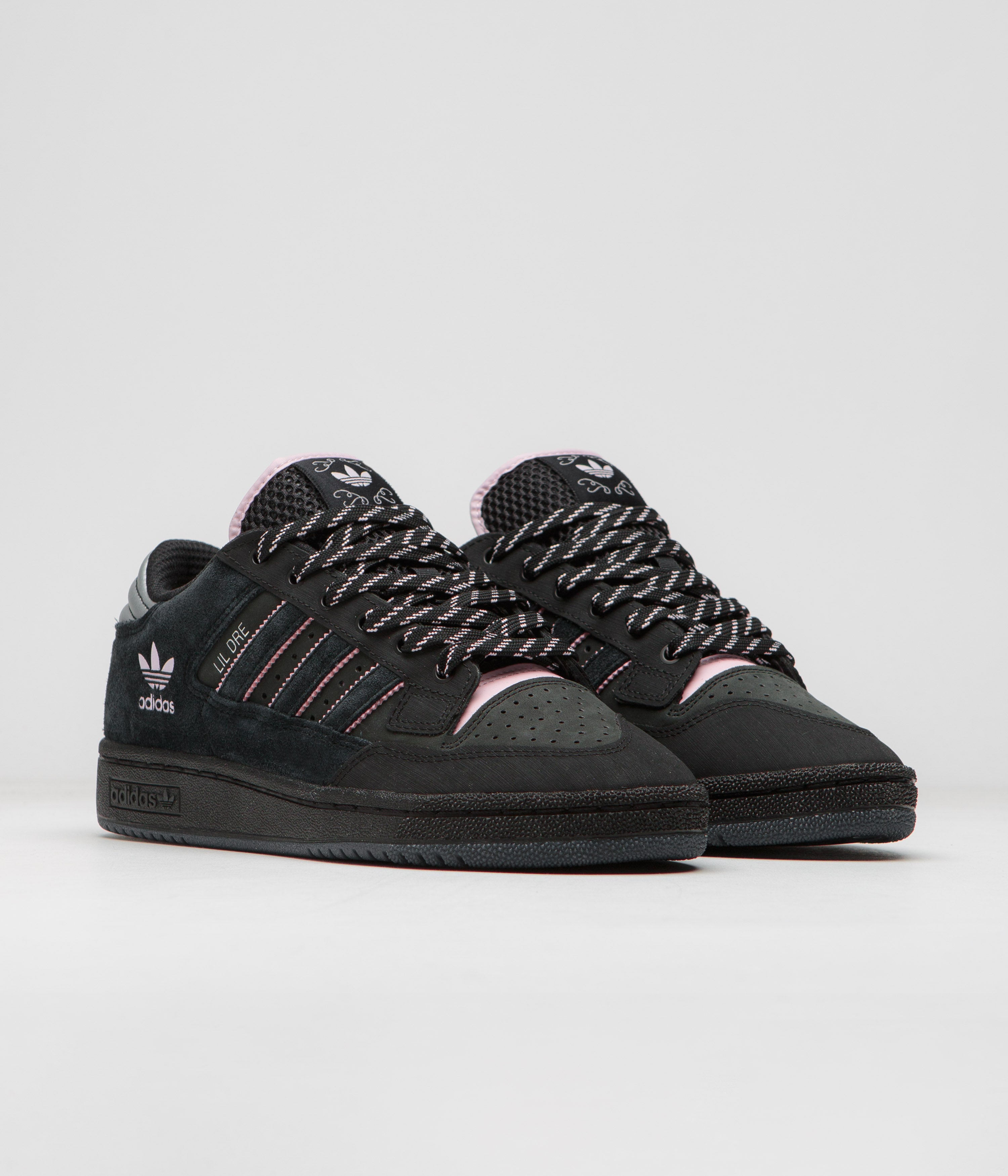 Adidas x Lil Dre Centennial 85 Low ADV Sneakers - Core Black / Clear Pink / Core Black - Stylish Streetwear Shoes for Men & Women | Perfect for Casual Wear, Gym, and Urban Fashion