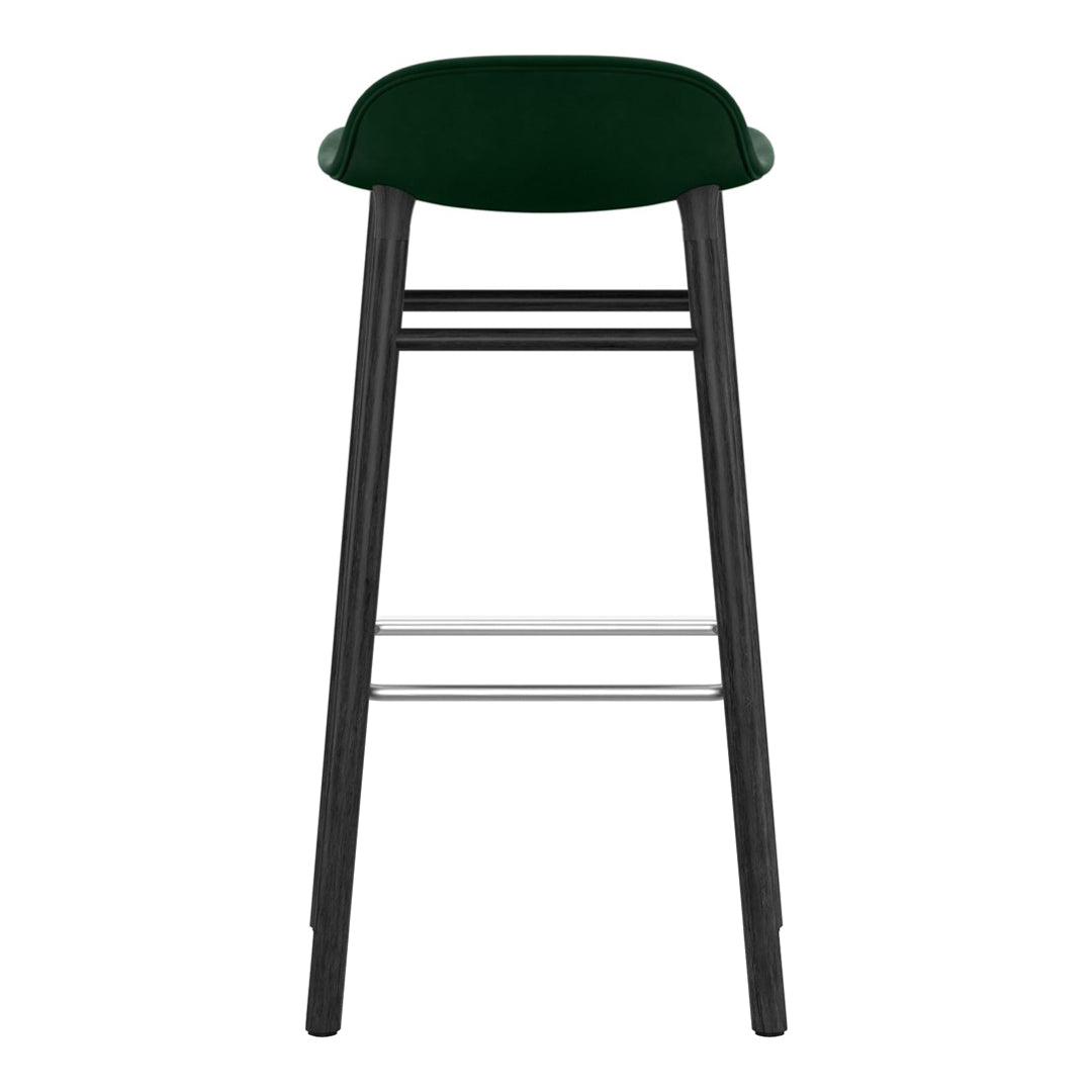 Premium Wooden Bar Stool with Upholstered Seat - Modern Kitchen Island & Home Bar Stool for Dining Room, Breakfast Nook & Entertainment Areas