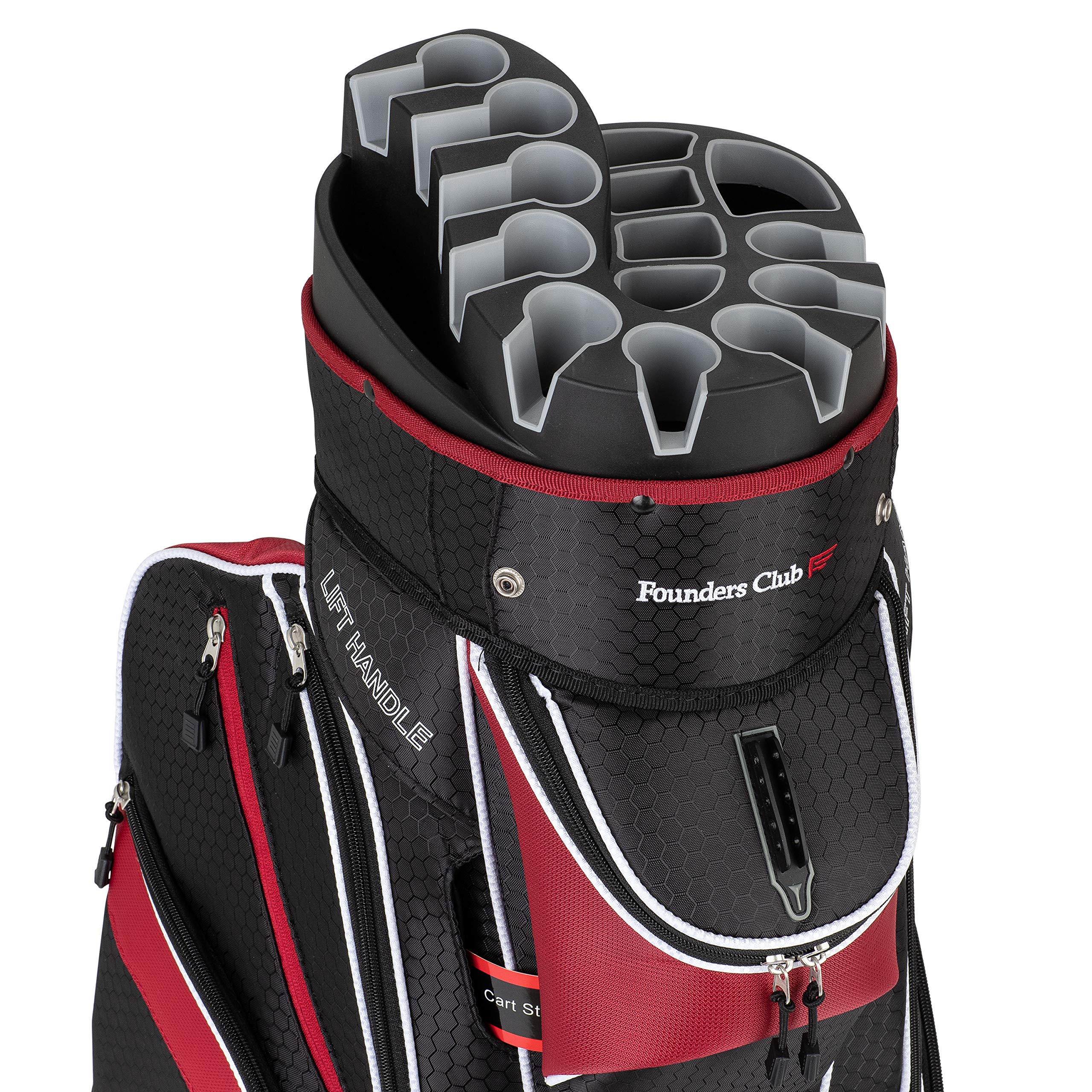 Founders Club Generation 2 Golf Cart Bag for Men - 14-Way Organizer with Head Lock & Anti-Rattle Divider | Perfect for Golf Tournaments & Club Storage