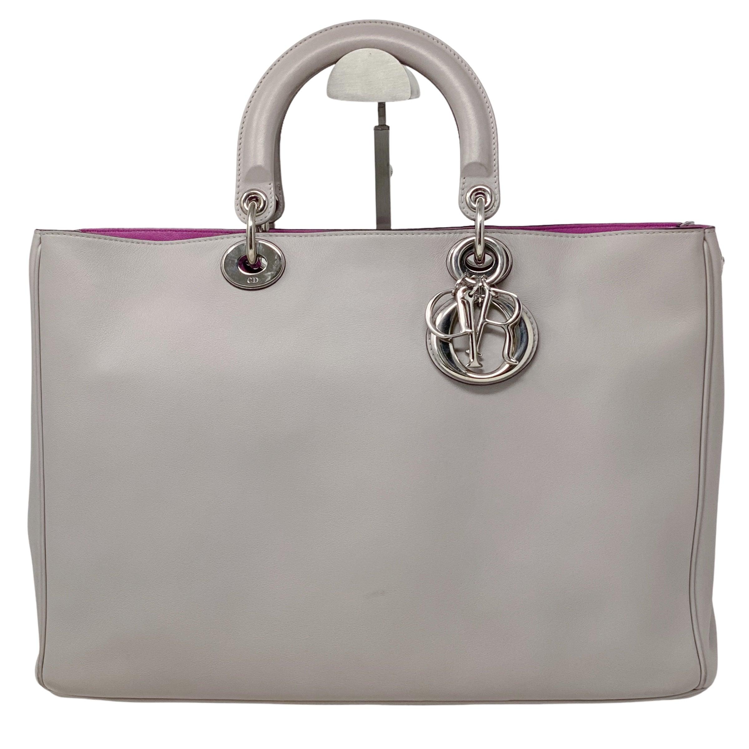 Dior Gray Large Diorissimo Tote Bag - Luxury Designer Handbag for Women | Perfect for Work, Travel & Everyday Use
