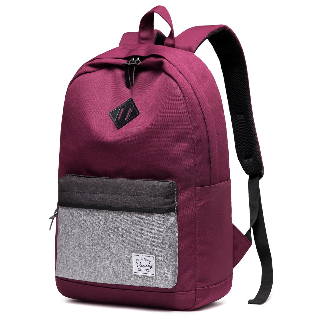 VASCHY Waterproof Backpack for Men & Women - School, Work & Travel