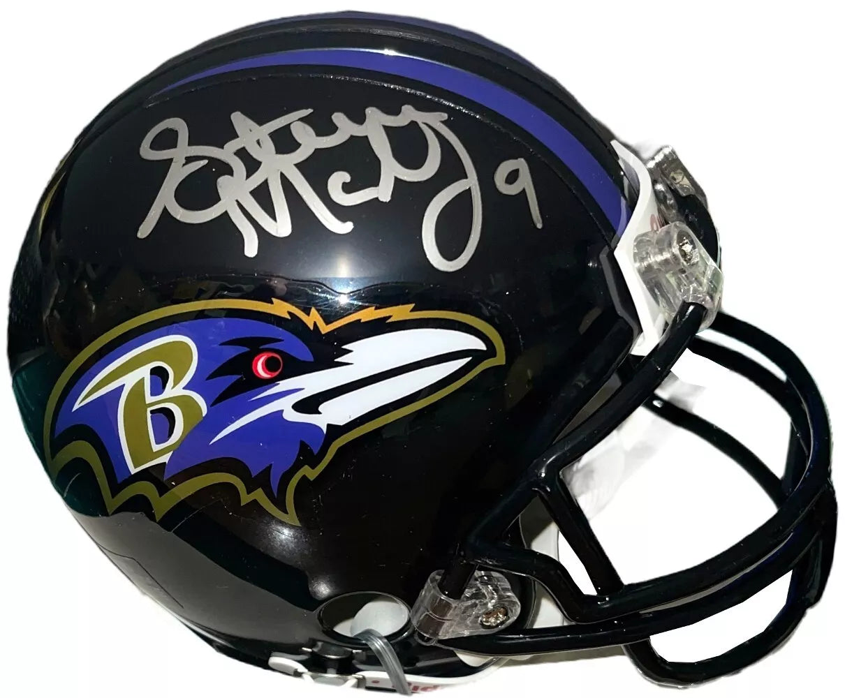 Steve McNair Baltimore Ravens Autographed Riddell Speed Mini Helmet - Authentic NFL Collectible for Fans & Sports Memorabilia Display