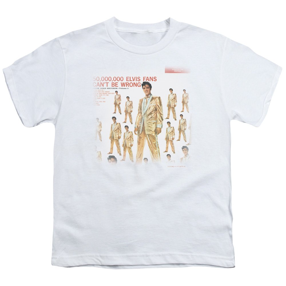 Elvis Presley 50 Million Fans Unisex Youth T-Shirt for Boys & Girls - Vintage Music Tee for Concerts, School & Casual Wear
