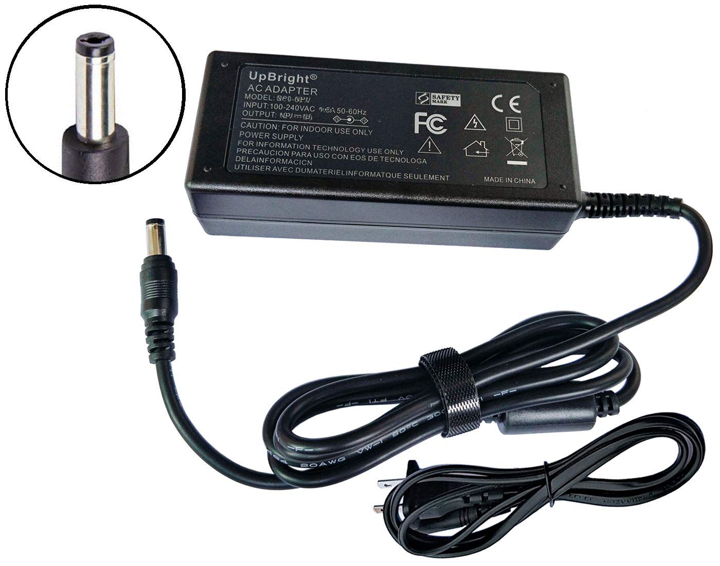 UPBRIGHT 12V 5A AC/DC Power Adapter for Swann DVR16-2600 DVR16-4575 16CH Security DVR - 12VDC 5000mA 60W Power Supply Charger Cord - Perfect for Home & Office Surveillance Systems