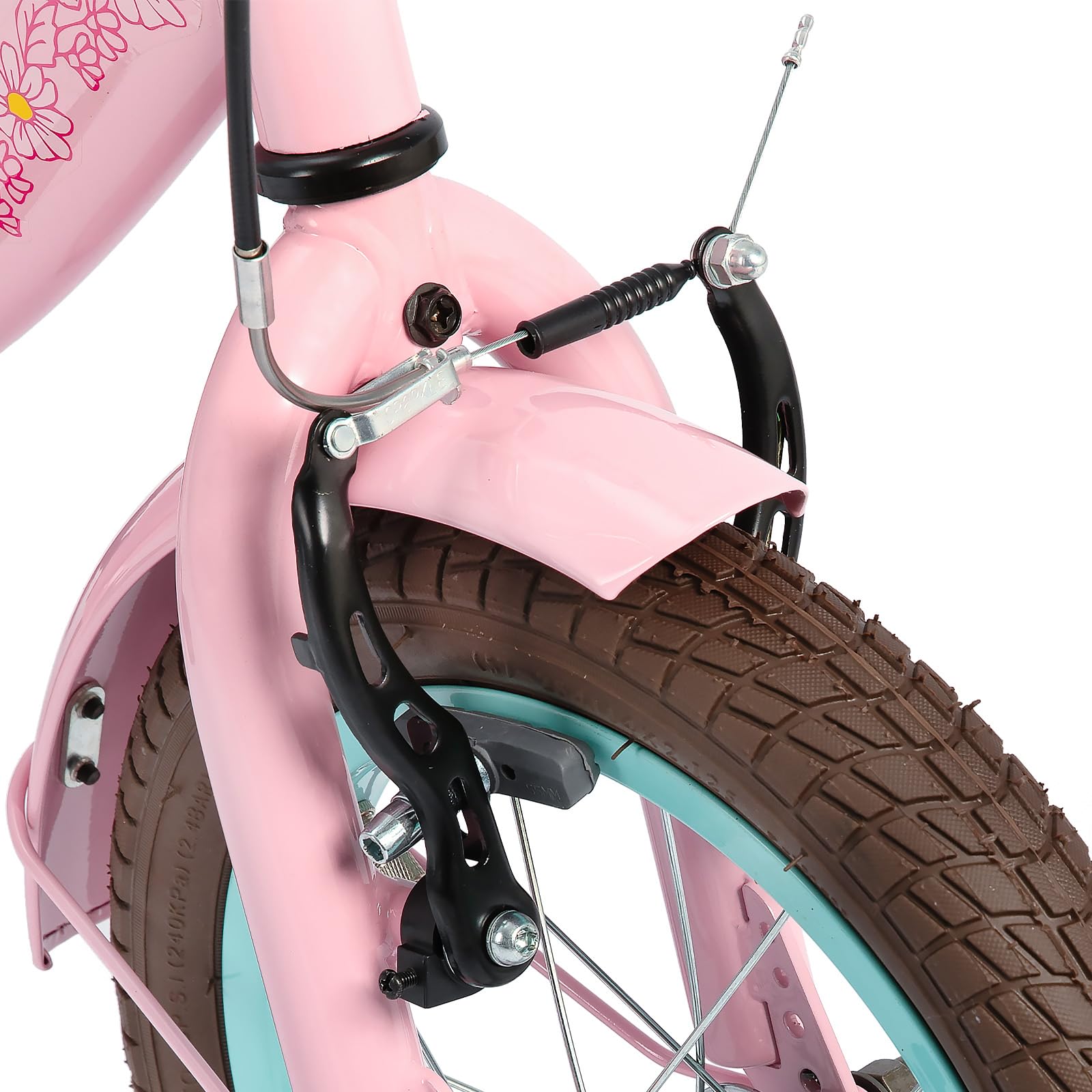 JOYSTAR 14 Inch Girls Bike with Training Wheels - Pink Princess Toddler Bicycle for 3-5 Year Old Girls | Perfect for Outdoor Play, Park Rides & Learning to Cycle