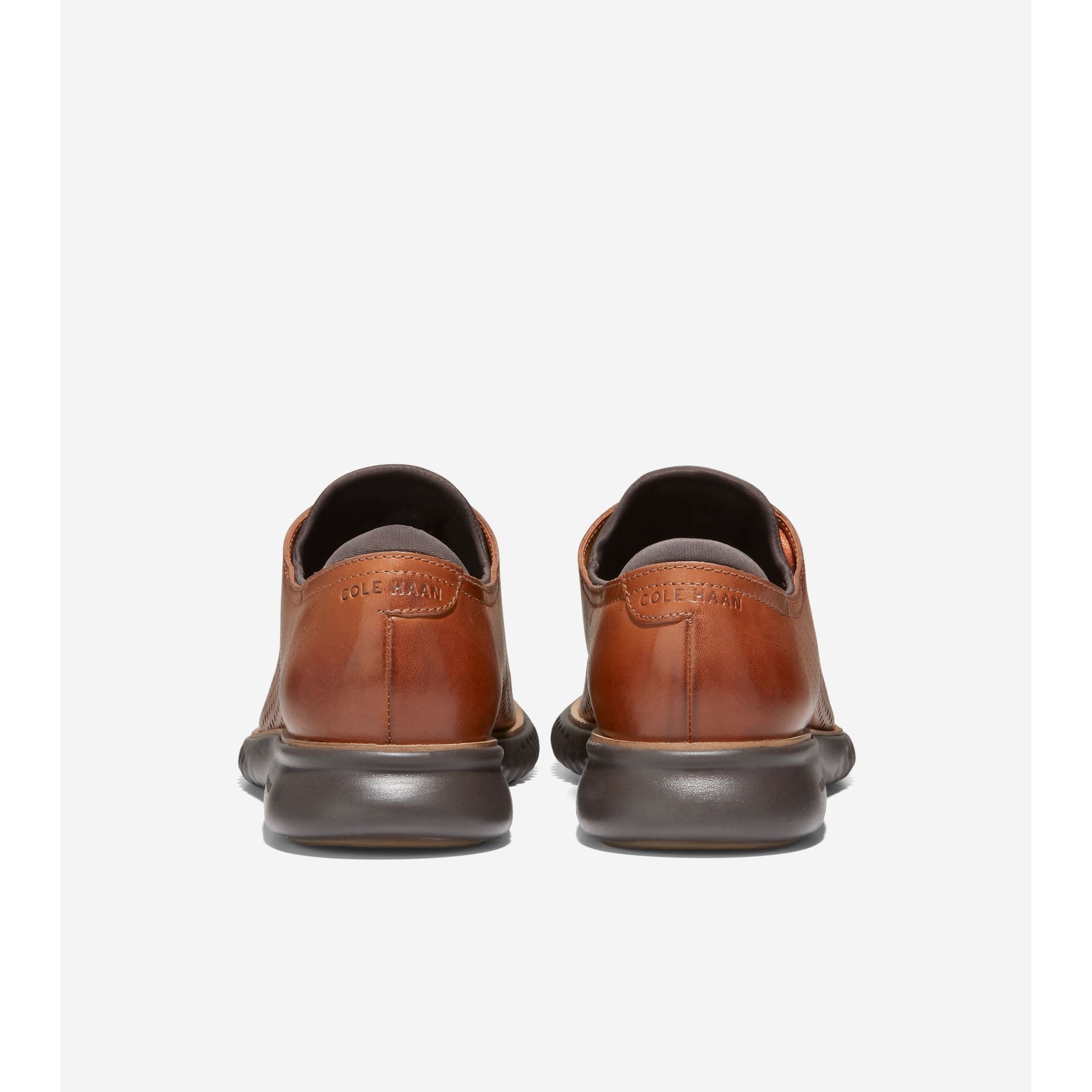 Cole Haan Men's 2.ZERØGRAND Laser Wingtip Oxford Dress Shoes in British Tan Java - Comfortable Business Casual & Office Wear for Professionals