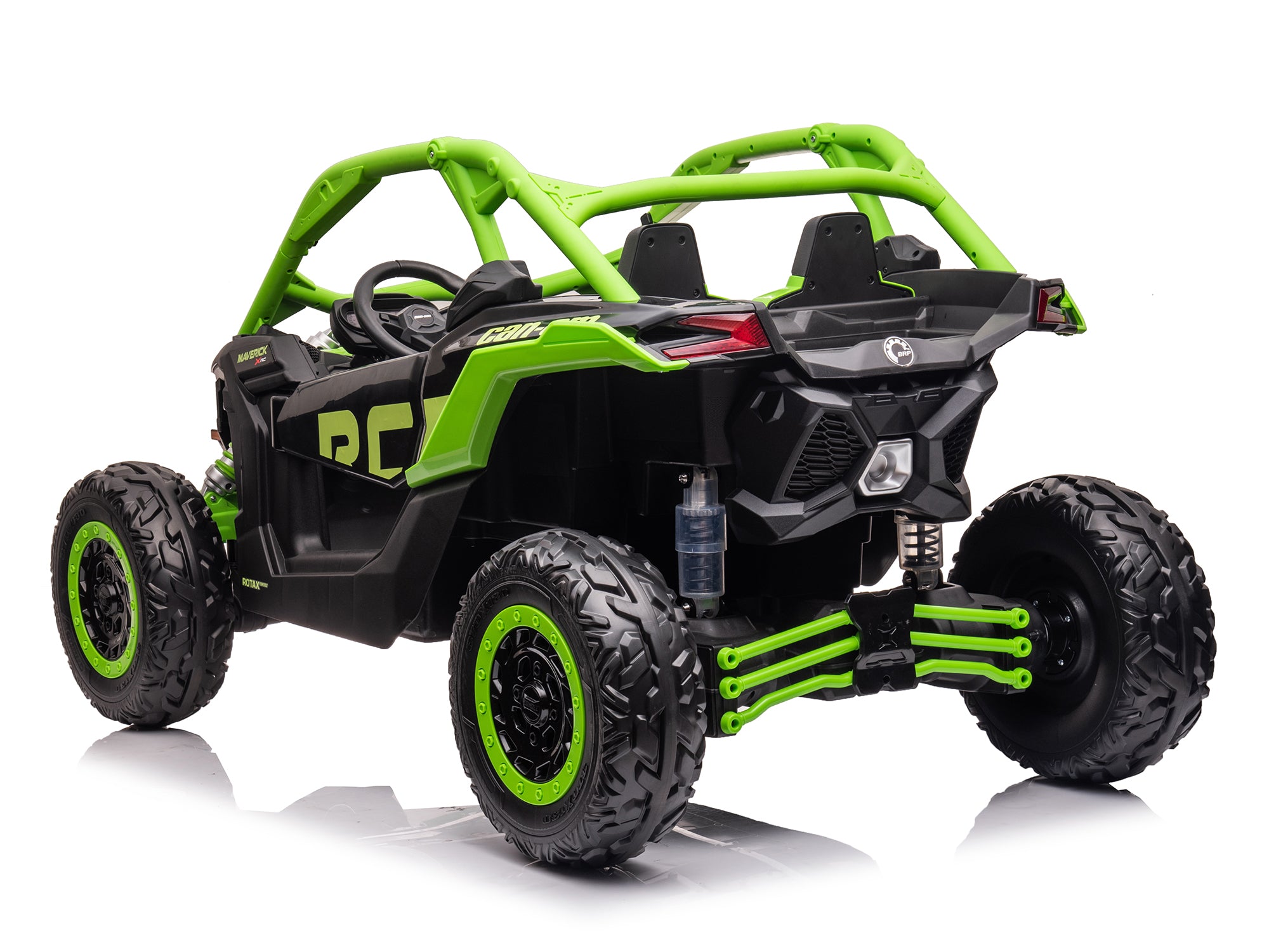 24V Can Am Maverick X3 Kids Ride On Buggy - Green Electric UTV for Children | Off-Road Adventure & Backyard Fun