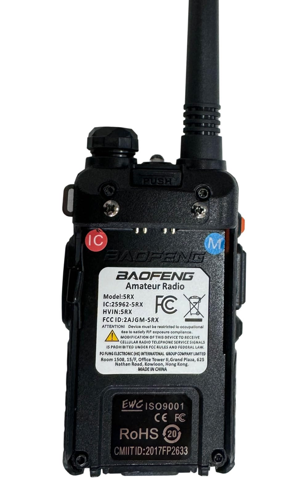 BAOFENG UV-5RX 5W Upgraded Ham Radio - Long Range Two Way Radio Walkie Talkie (144-148MHz & 430-450MHz) with High Gain Antenna, 1800mAh Battery & Earpiece (2 Pack) - Ideal for Outdoor Adventures, Emergency Communication, and Security Teams
