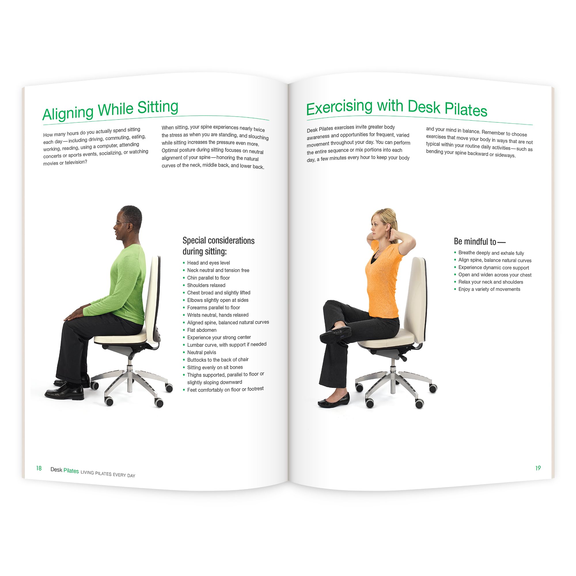 Desk Pilates: Daily Living Pilates Exercises for Office Workers & Home Fitness