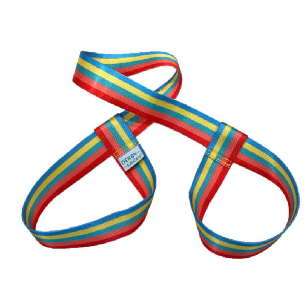 Blue/Yellow/Pink/Red Stripe