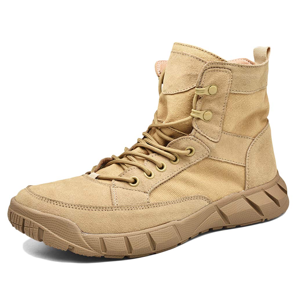 Men's & Women's Tactical Hiking Boots - Army Combat Military Patrol Work Boots - Durable Lace-Up Unisex Cadet Boots for Outdoor Adventures, Hiking & Work Safety
