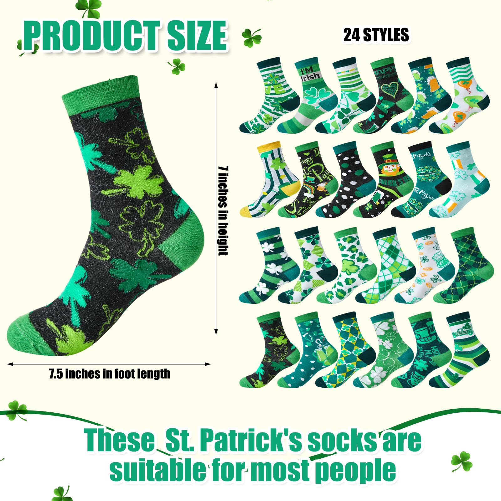 Shinymoon 24 Pairs Women's Novelty Socks Bulk Pack - Fun Holiday Socks for Women & Girls - Perfect for Christmas Gifts, Stocking Stuffers & Everyday Wear