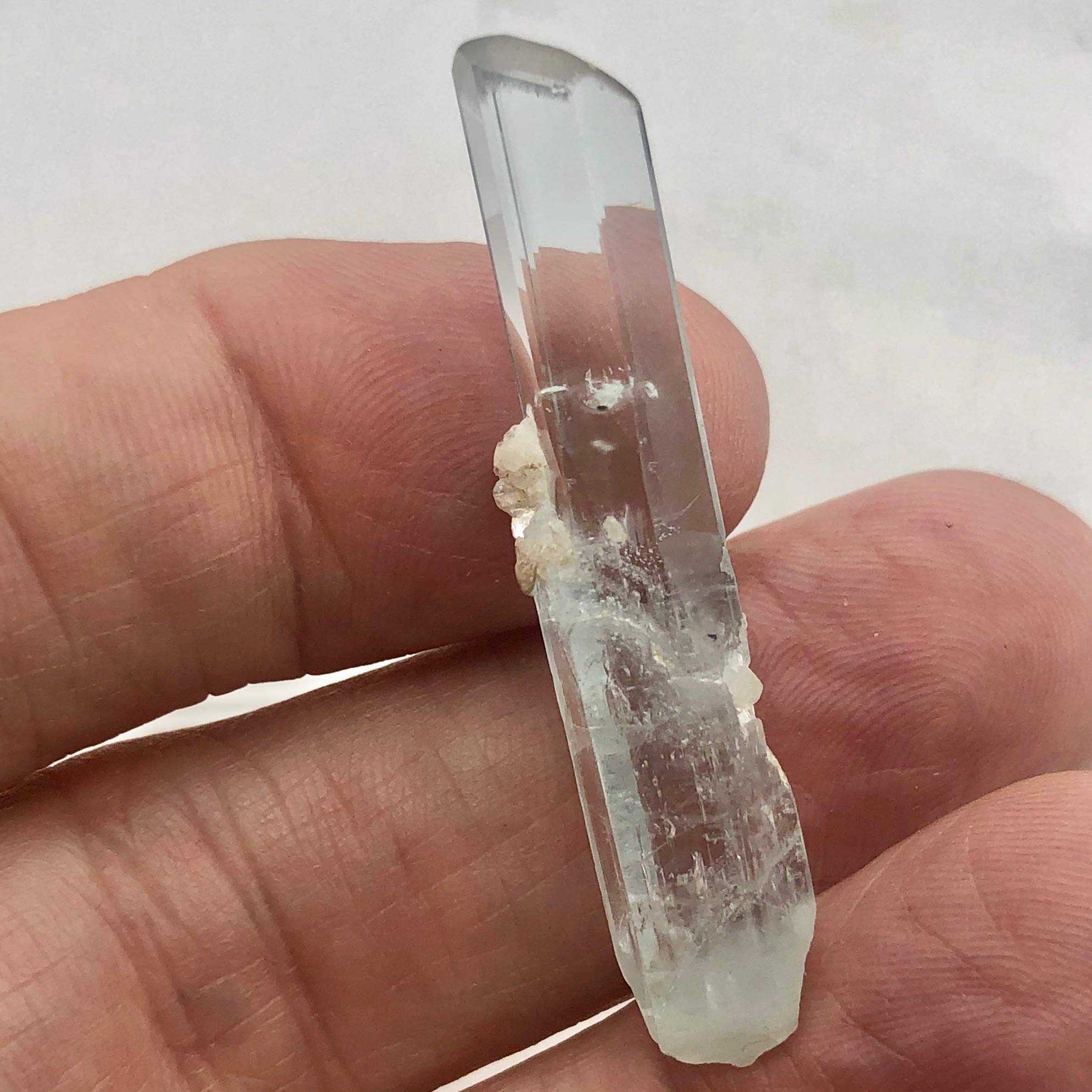 Natural Sky Blue Aquamarine Crystal Gemstone - 46x9x10mm, 31.595cts | Healing Stone for Jewelry Making, Meditation & Energy Work