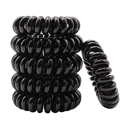 20 Pcs Spiral Hair Ties No Crease Coil Hair Bands for Thick Hair - Soft Ponytail Holders & Phone Cord Hair Elastics for Women (Perfect for Workouts, Office & Everyday Styling)